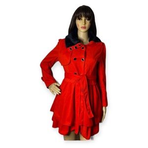 Yiyiqiao Red Swing Coat Size Medium